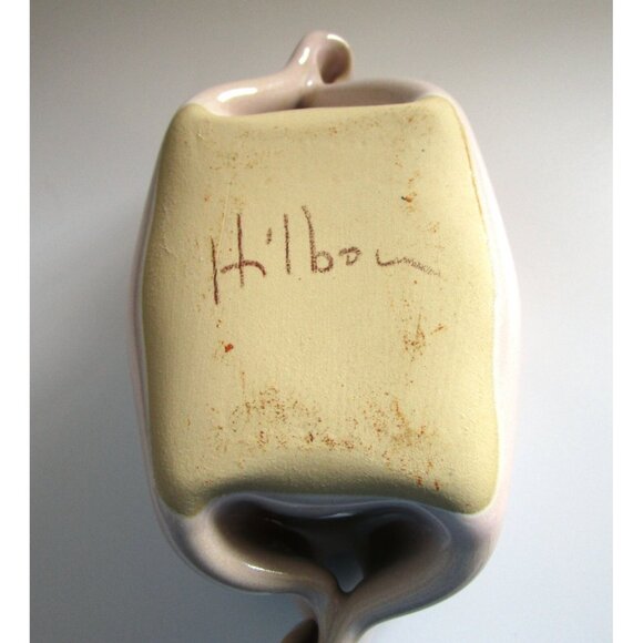 Vintage Hilborn Pottery Signed Floral Tulip Pinch bowl trinket candy dish Canada - Picture 7 of 9